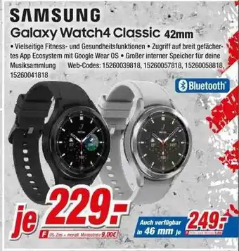 Expert Klein Samsung Galaxy Watch 4 Classic 42mm Angebot