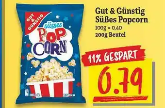 NP Discount Gut & Günstig Süßes Popcorn Angebot