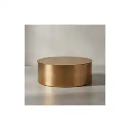 Netto Marken-Discount KADIMA DESIGN Couchtisch ENNS: Orientalisch, Hammerschlagstruktur, Aluminium, großzügige Ablage Angebot