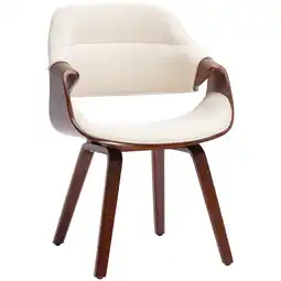 Netto Marken-Discount CLP Esszimmerstuhl Maira Stoff - Farbe: walnuss/creme, Material: Stoff Angebot
