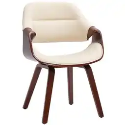 Netto Marken-Discount CLP Esszimmerstuhl Maira Kunstleder - Farbe: walnuss/creme, Material: Kunstleder Angebot