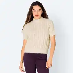 NKD Damen-Zopfpullover mit Stehkragen und Lurex-Effektgarn Angebot