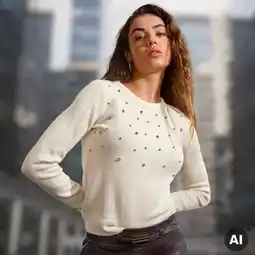 NKD Damen-Pullover mit Glitzersteinen Angebot