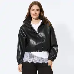 NKD Damen-Kunstleder-Jacke mit Funnel-Kragen Angebot