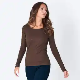 NKD Damen-Langarmshirt mit Glitzersteinen Angebot