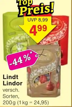 Wiglo Wunderland Lindt Lindor Angebot
