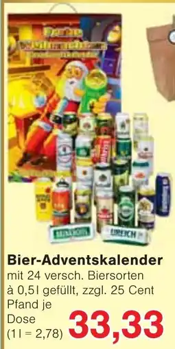 Wiglo Wunderland Bier-Adventskalender Angebot