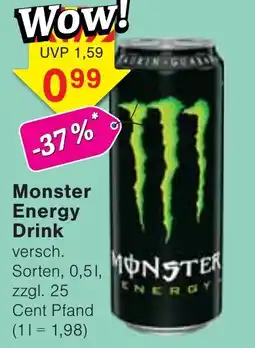 Wiglo Wunderland Monster Energy Drink Angebot