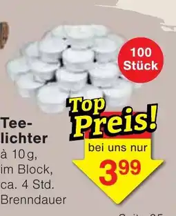 Wiglo Wunderland Tee-lichter Angebot