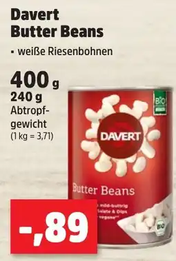 Thomas Philipps Davert Butter Beans Angebot