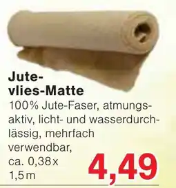 Wiglo Wunderland Jute-vlies-Matte Angebot