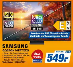 expert Techno Land SAMSUNG GQ55QN74FATXZG Angebot