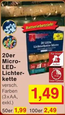 Wiglo Wunderland 20er Micro-LED-Lichterkette Angebot