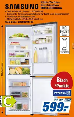 expert Techno Land SAMSUNG Kühl-/Gefrier-Kombination RB34C600CSA Angebot