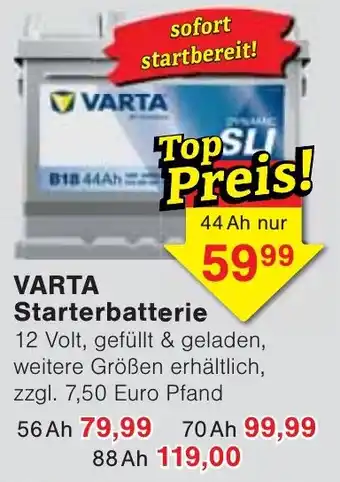 VARTA Starterbatterie