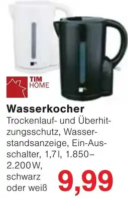 Wiglo Wunderland Wasserkocher TIM HOME Angebot