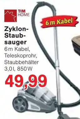 Wiglo Wunderland TIM HOME Zyklon-Staubsauger Angebot
