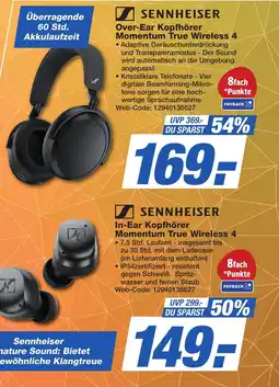 K+B Expert Sennheiser Over-Ear Kopfhörer Momentum True Wireless 4 Angebot