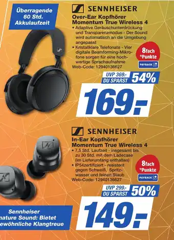 Sennheiser Over-Ear Kopfhörer Momentum True Wireless 4