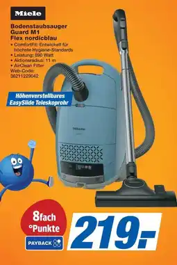 Expert Miele Bodenstaubsauger Guard M1 Flex nordicblau Angebot