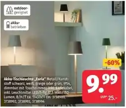 Segmüller Akku-Tischleuchte „Euria“ Angebot