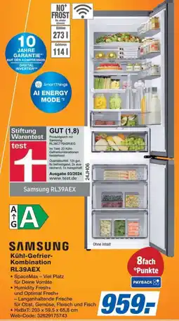 Expert Samsung Kühl-Gefrier-Kombination RL39AEX Angebot