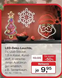 Möbel Inhofer LED-Deko-Leuchte Angebot