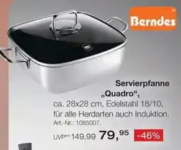 Möbel Inhofer Berndes Servierpfanne „Quadro“ Angebot