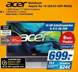 HEM Expert acer Notebook Aspire Go 15 (AG15-42P-R93Z) Angebot