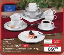 Möbel Inhofer Seltmann Weiden Kaffeeservice „Lido Black Line“ Angebot