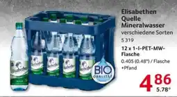 Selgros Elisabethen Quelle Mineralwasser Angebot