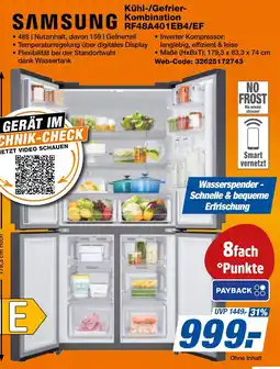 Expert Bening SAMSUNG Kühl-/Gefrier-Kombination RF48A401EB4/EF Angebot