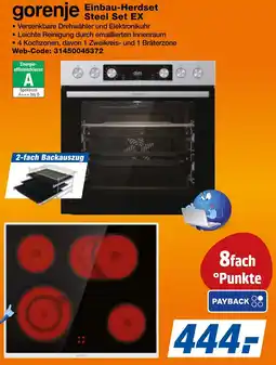 Expert Bening gorenje Einbau-Herdset Steel Set EX Angebot