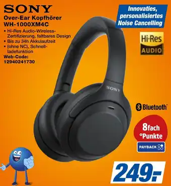 SONY Over-Ear Kopfhörer WH-1000XM4C