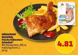 PENNY MÜHLENHOF REGIONAL Frische Hähnchenschenkel Angebot