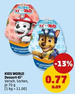 PENNY KIDS WORLD Dessert-Ei* Angebot