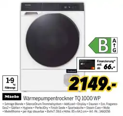 MEDIMAX Miele Wärmepumpentrockner TQ 1000 WP Angebot
