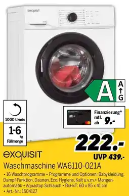 MEDIMAX exquisit Waschmaschine WA6110-021A Angebot