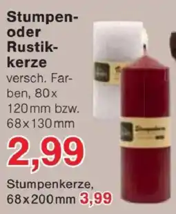 Jawoll Stumpen- oder Rustik-kerze Angebot