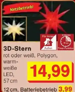 Jawoll 3D-Stern Angebot