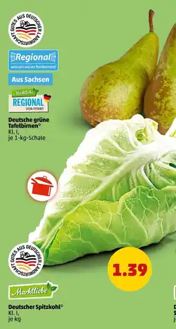PENNY Markt liebe Deutsche grüne Tafelbirnen Angebot