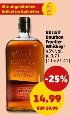 PENNY Bulleit Bourbon Frontier Whiskey Angebot