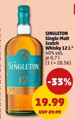 PENNY SINGLETON Single Malt Scotch Whisky 12 J. Angebot