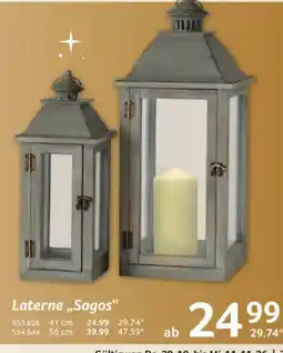 Selgros Laterne „Sagos“ Angebot