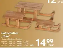 Selgros Holzschlitten "Huia" Angebot