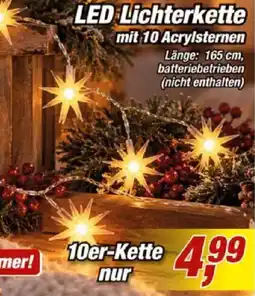 Posten Börse LED Lichterkette mit 10 Acrylsternen Angebot