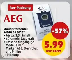 PENNY AEG Staubfilterbeutel S-BAG GR201S Angebot