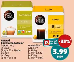 PENNY NESCAFÉ Dolce Gusto Kapseln* Cappuccino, Grande Angebot