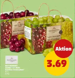 PENNY BEST MOMENTS dunkle oder helle kernlose Tafeltrauben Angebot
