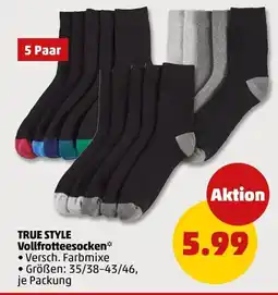 PENNY TRUE STYLE Vollfrotteesocken Angebot